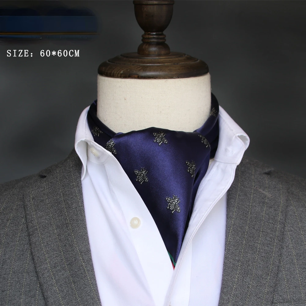 Scarf Silk Square - Британский мужской шелковый шарф, небольшое квадратное