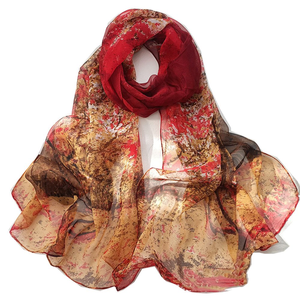 Face Scarf Mask - Новинка, модный шифоновый шелковистый женский шейный