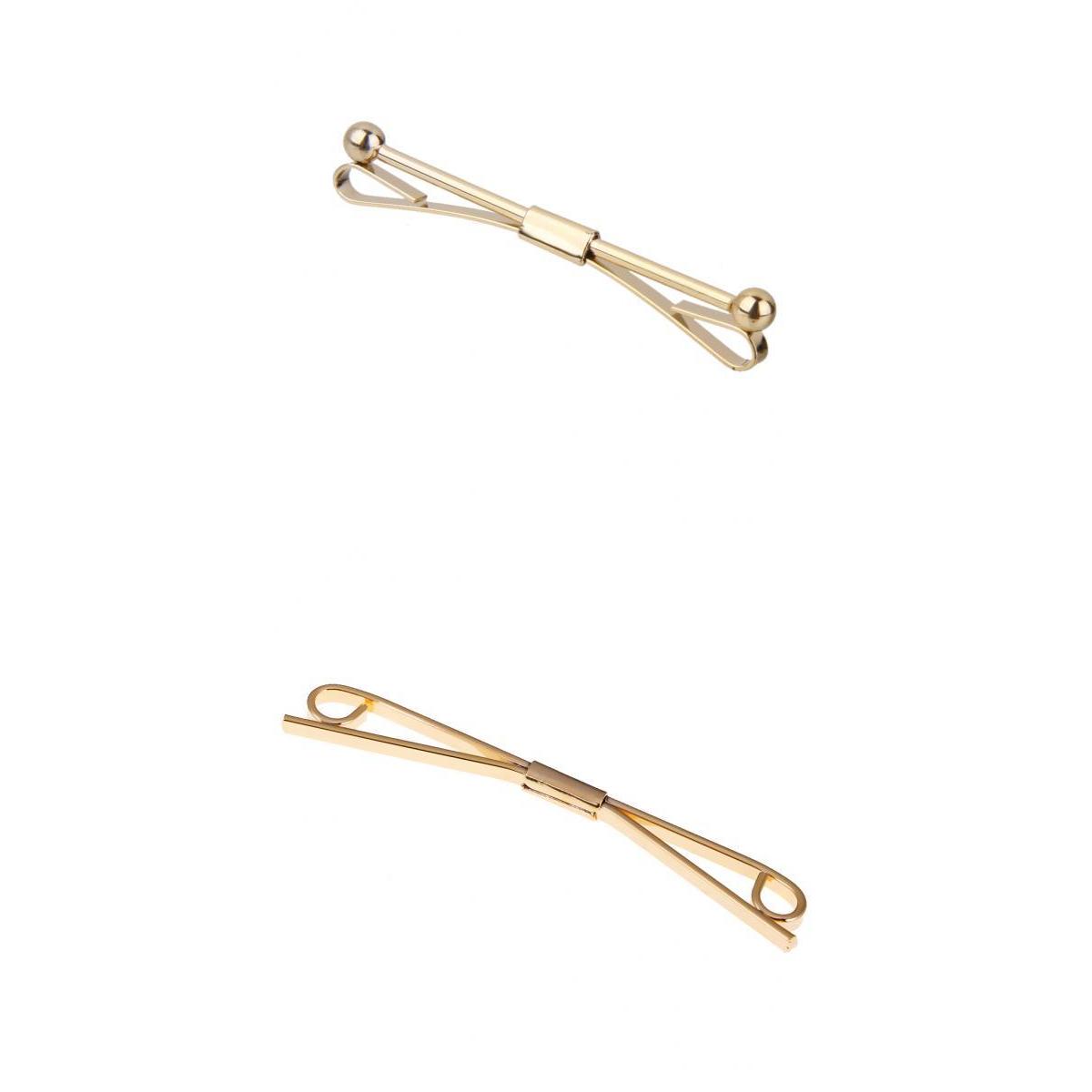 Набор из 2 шт. золотых брошек- – обзор и цена Tie Bar Set Gift