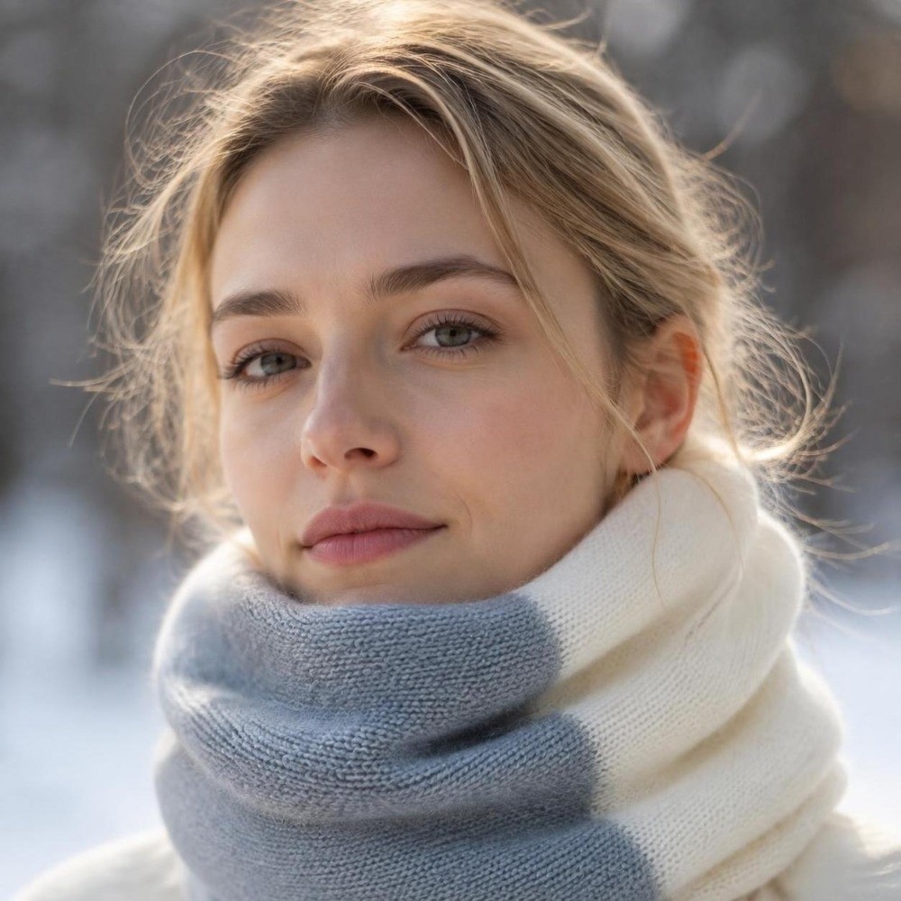 Мягкий шарф-бандана с цветными – обзор и цена Infinity Scarf Knit