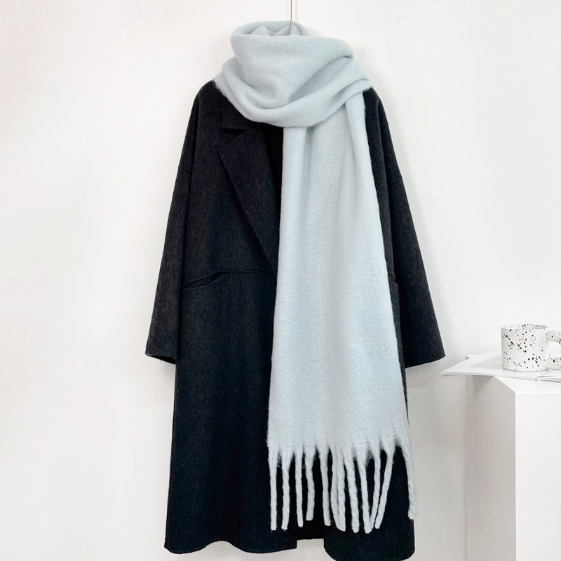 Осенне-зимний однотонный кашем – обзор и цена Muffler Men Wool