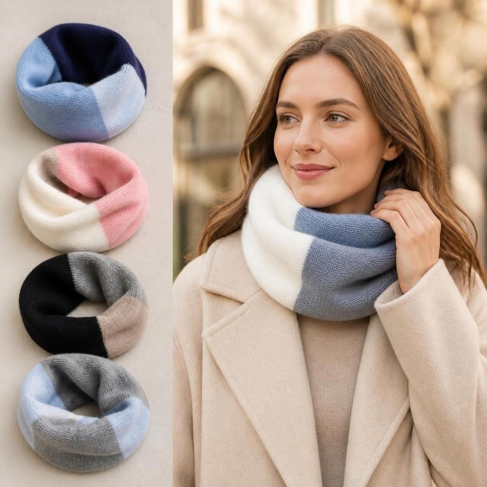 Мягкий вязаный шарф-воротник с – обзор и цена Infinity Scarf Knit